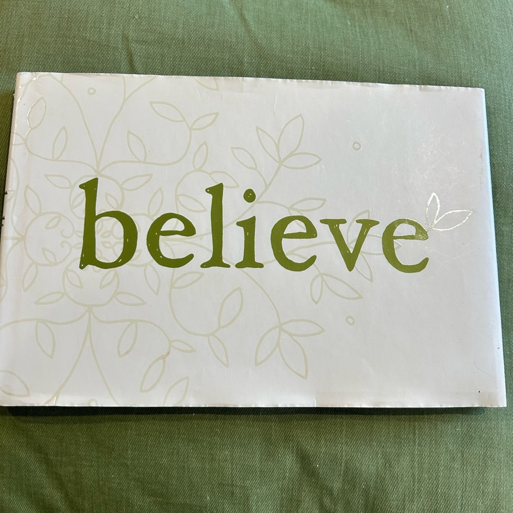 Inspiring positivity “Believe” book